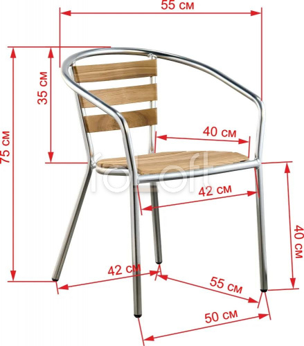 Стул алюминиевый 1203 фото 2
